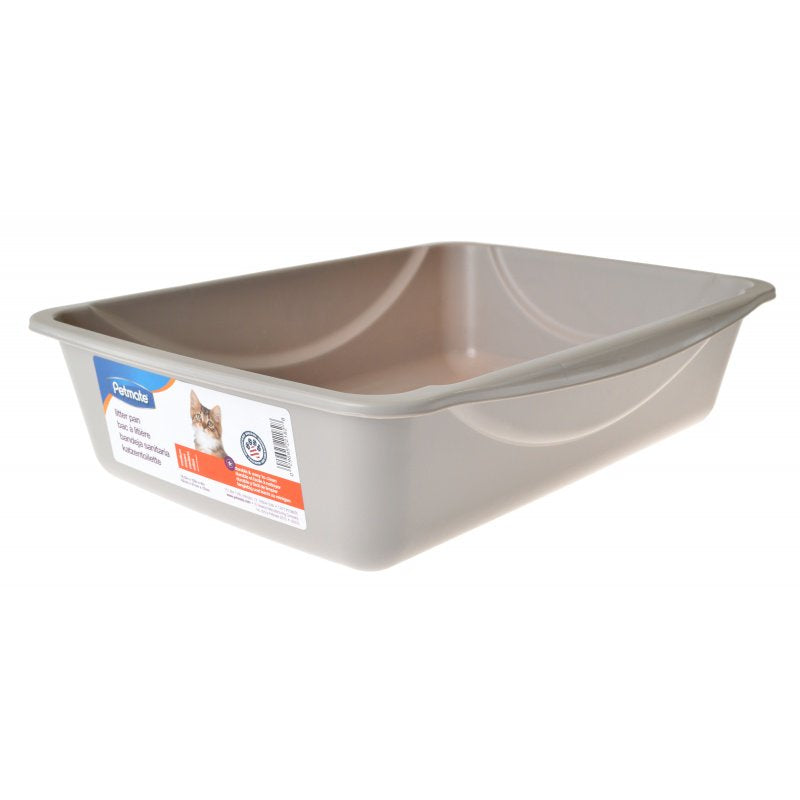 Medium - 1 count Petmate Cat Litter Pan Gray