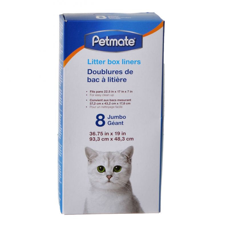 8 count Petmate Litter Box Liners Jumbo