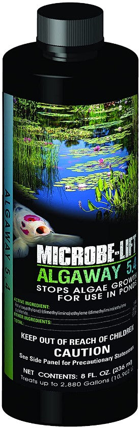 8 oz Microbe-Lift Pond Algaway 5.4 Algaecide for Ponds Stops Algae Growth