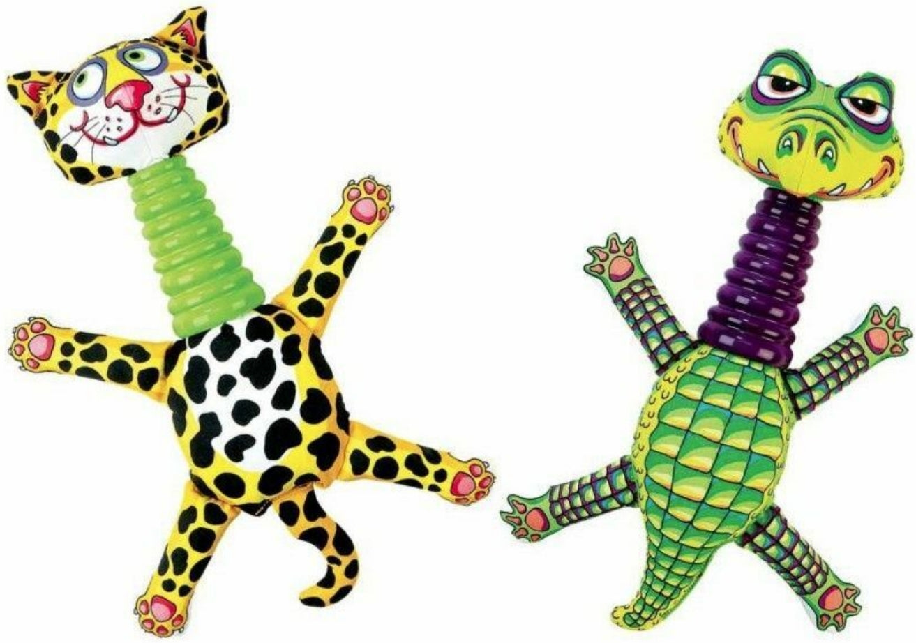 1 count Fat Cat Rubber Neckers Dog Toy Assorted Styles