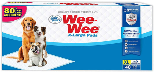 40 count Four Paws X-Large Wee Wee Pads for Dogs