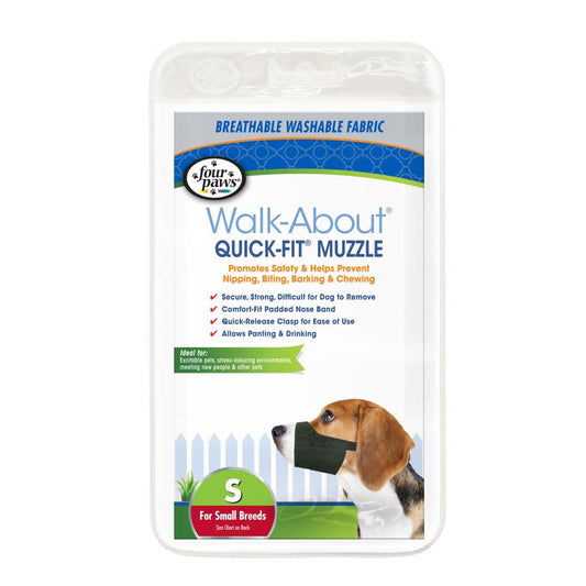 Small - 1 count Four Paws Walk About Quick Fit Muzzle for Dogs