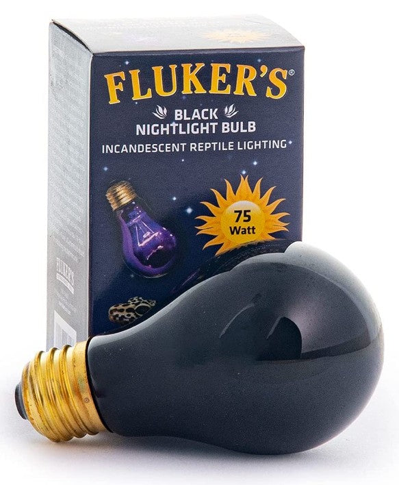 75 watt Flukers Black Nightlight Bulb Incandescent Reptile Light