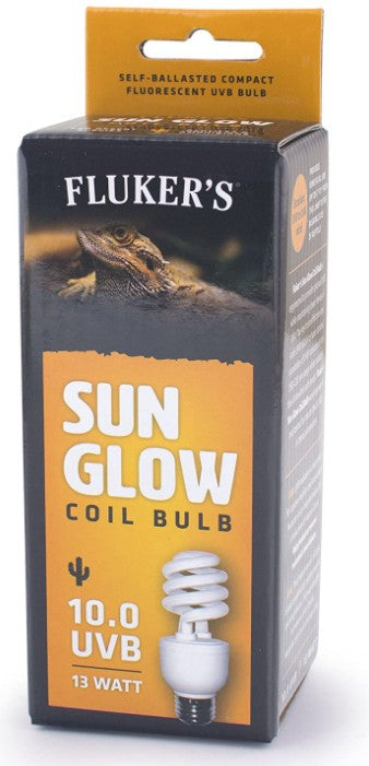 13 watt Flukers Sun Glow Desert Fluorescent 10.0 UVB Bulb