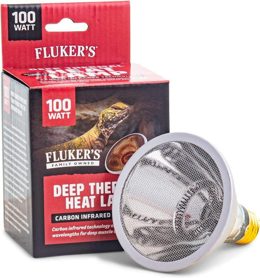 100 watt Flukers Deep Thermal Heat Lamp for Reptiles