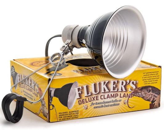 75 watt Flukers Clamp Lamp with Switch