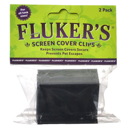 2 count Flukers Screen Cover Clips for All Tank Sizes