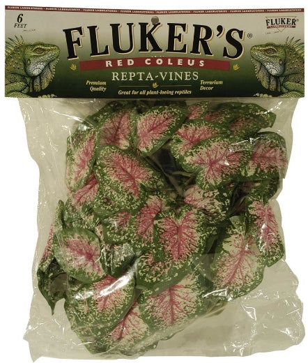 1 count Flukers Repta-Vines Red Coleus 6 Feet Long