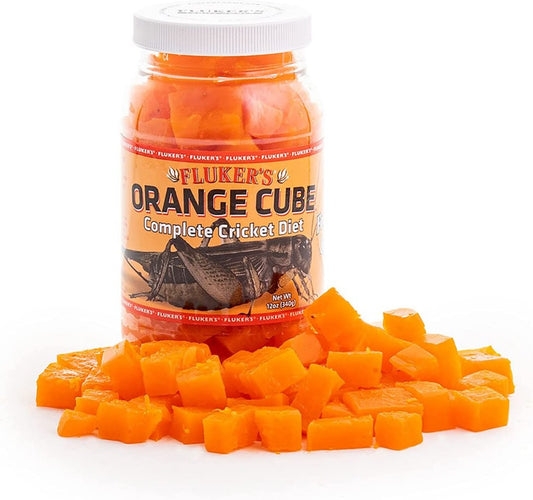 12 oz Flukers Orange Cube Complete Cricket Diet