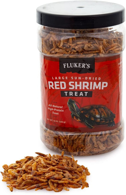 10 oz Flukers Sun-Dried Large Red Shrimp Treat