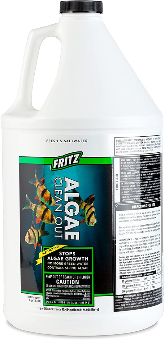 1 gallon Fritz Aquatics Algae Clean Out for Aquariums