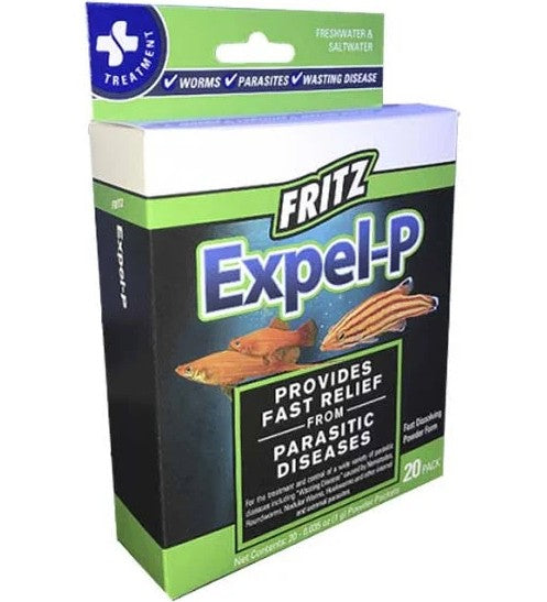 20 count Fritz Aquatics Expel-P Parasitic Disease Treatment