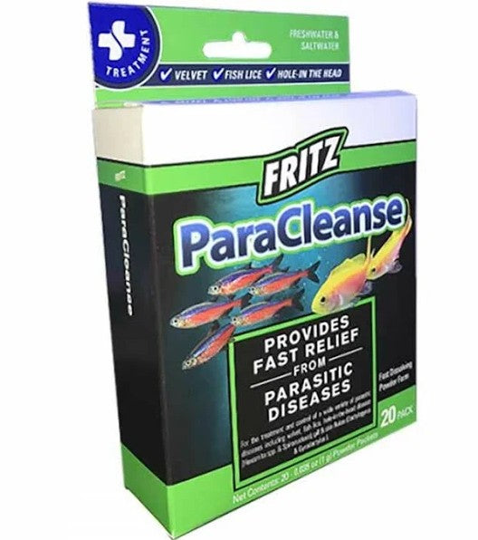 20 count Fritz Aquatics ParaCleanse Parasitic Disease Treatment