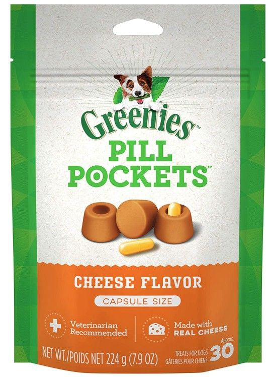 30 count Greenies Pill Pockets Cheese Flavor Capsules