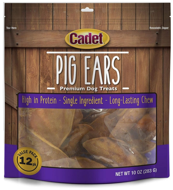 12 count Cadet Premium Pig Ear Treats