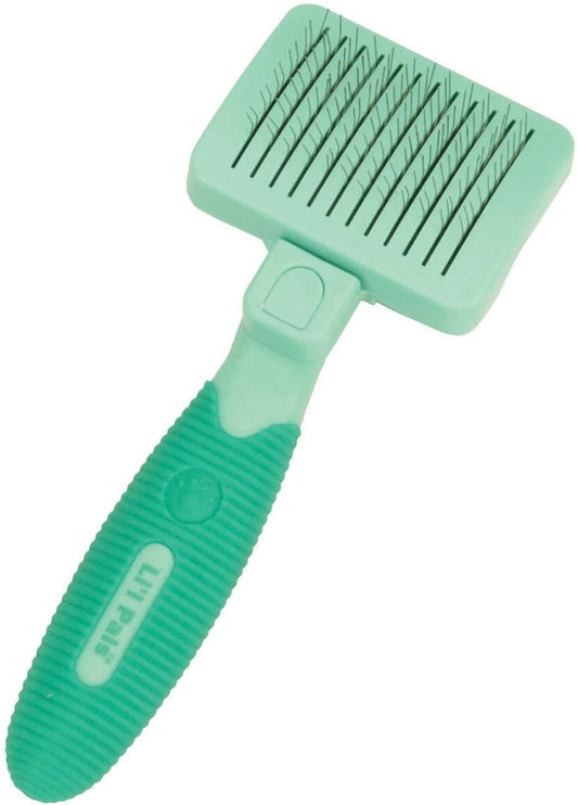 1 count Lil Pals Self-Cleaning Slicker Brush for Dogs