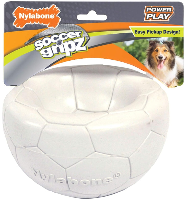 1 count Nylabone Power Play Soccer Gripz Medium Dog Toy