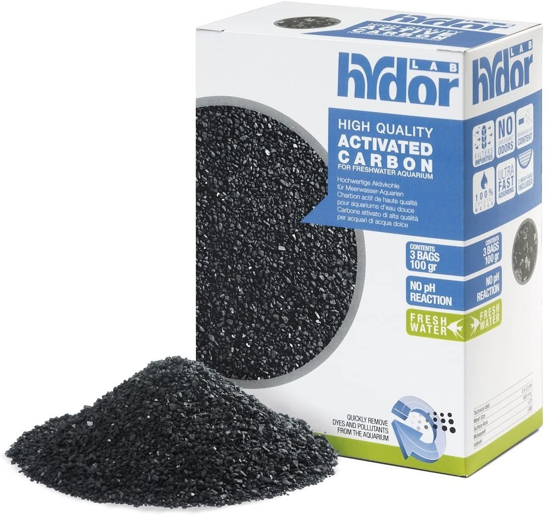 3 count Hydor High Quality Activated Carbon for Freshwater Aquarium