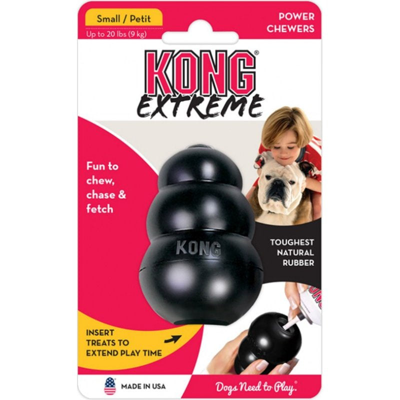 Small - 1 count KONG Extreme Dog Toy Ideal for Power Chewers