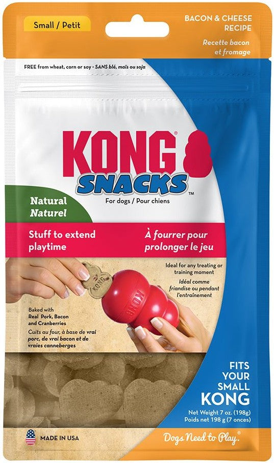 7 oz KONG Snacks for Dogs Bacon and Cheese Recipe Small