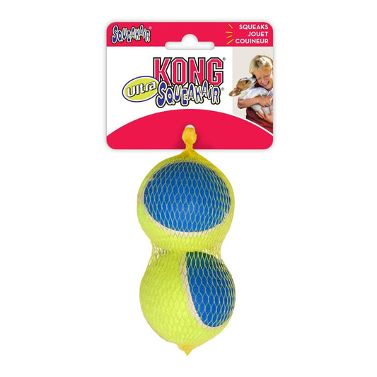 Large - 2 count KONG Ultra Squeaker Ball Dog Toy