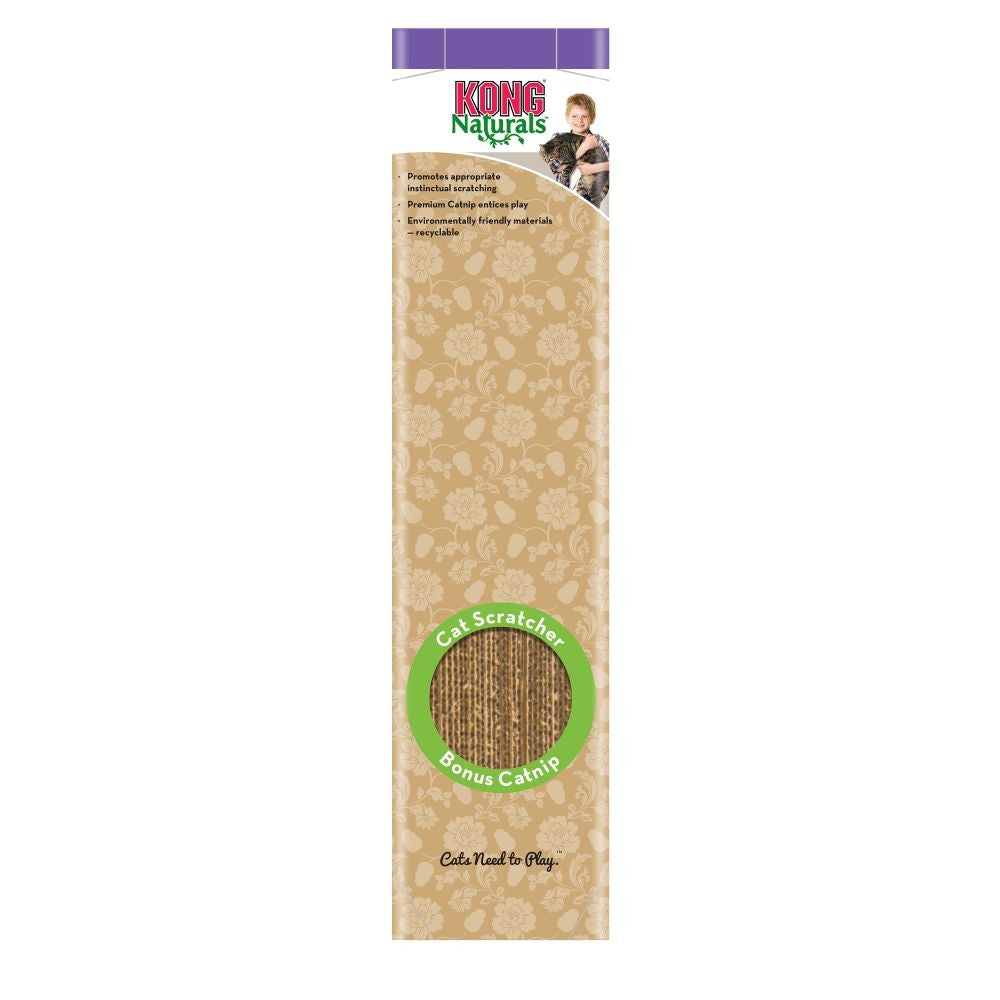 1 count KONG Naturals Cardboard Cat Scratcher with Catnip