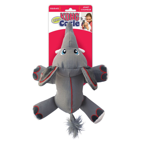 Medium - 1 count KONG Cozie Ultra Ella Elephant Dog Toy