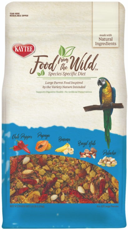 2.5 lb Kaytee Food From The Wild Macaw Food For Digestive Health