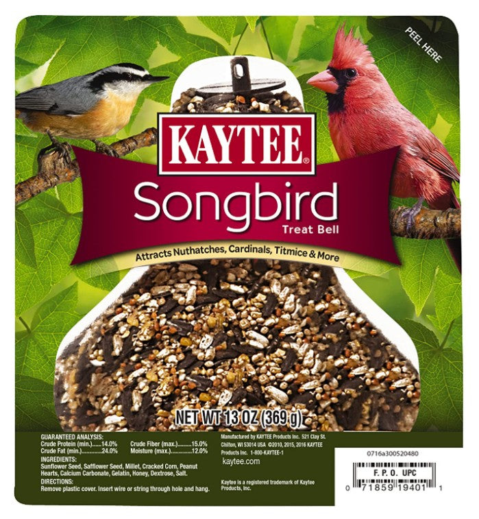 13 oz Kaytee Songbird Treat Bell for Wild Birds