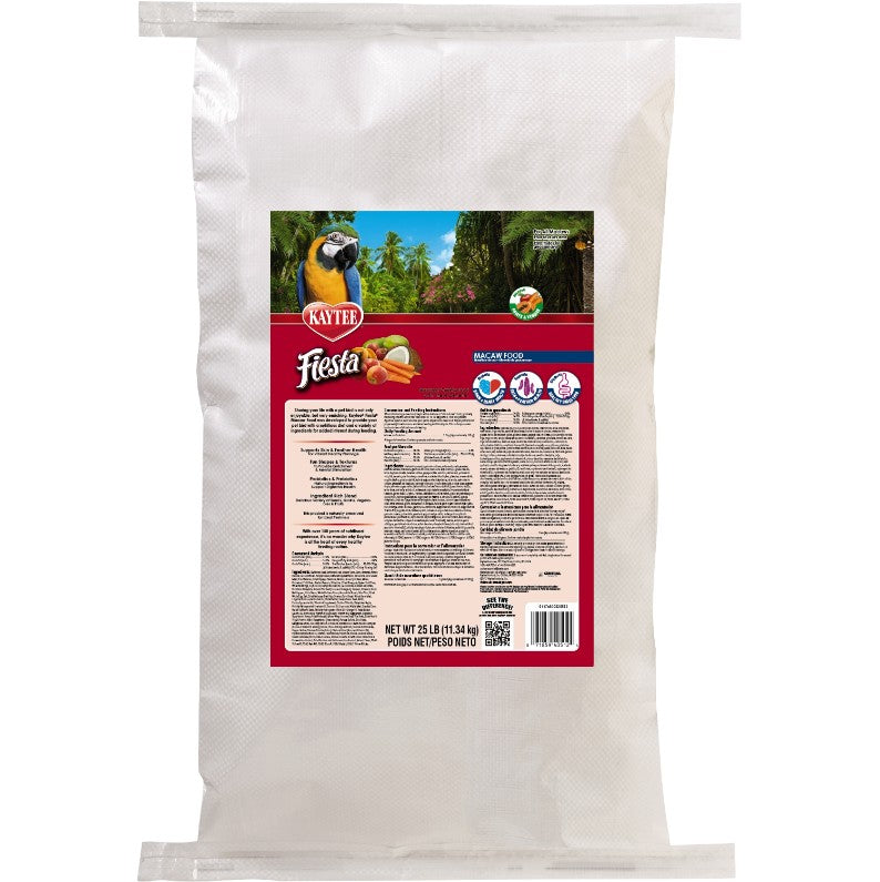 25 lb Kaytee Fiesta Macaw Gourmet Variety Diet