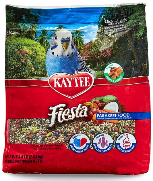 4.5 lb Kaytee Fiesta Parakeet Gourmet Variety Diet