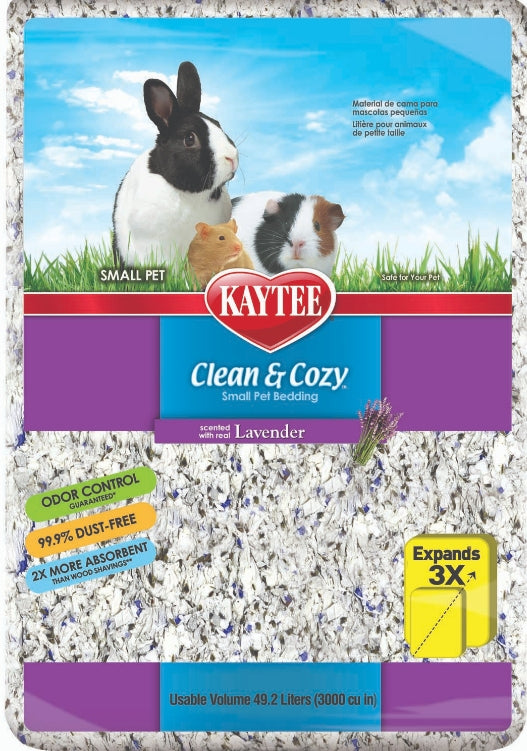 49.2 liter Kaytee Clean and Cozy Small Pet Bedding Lavender Scented