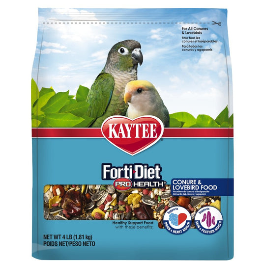 4 lb Kaytee Forti Diet Pro Health Healthy Support Diet Conure and Lovebird