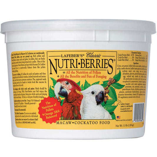 3.5 lb Lafeber Classic Nutri-Berries Macaw and Cockatoo Food