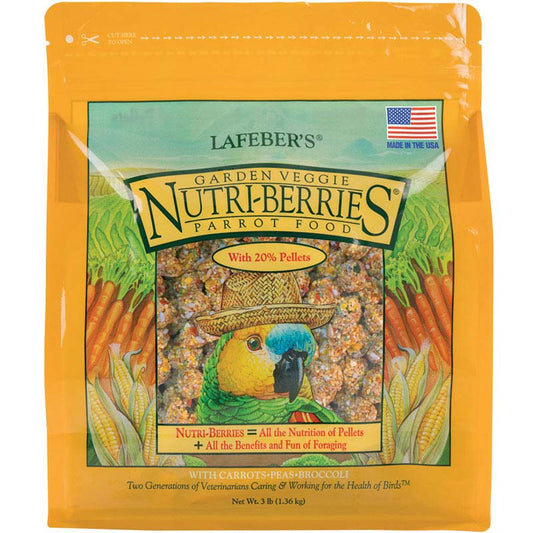 3 lb Lafeber Garden Veggie Nutri-Berries Parrot Food