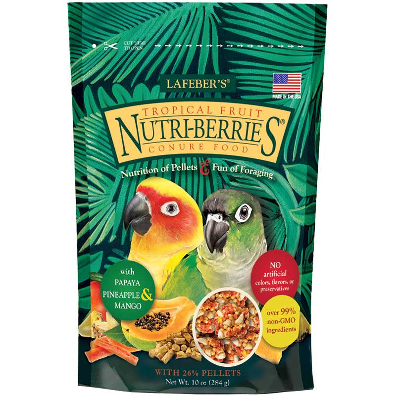 10 oz Lafeber Tropical Fruit Nutri-Berries Conure Food