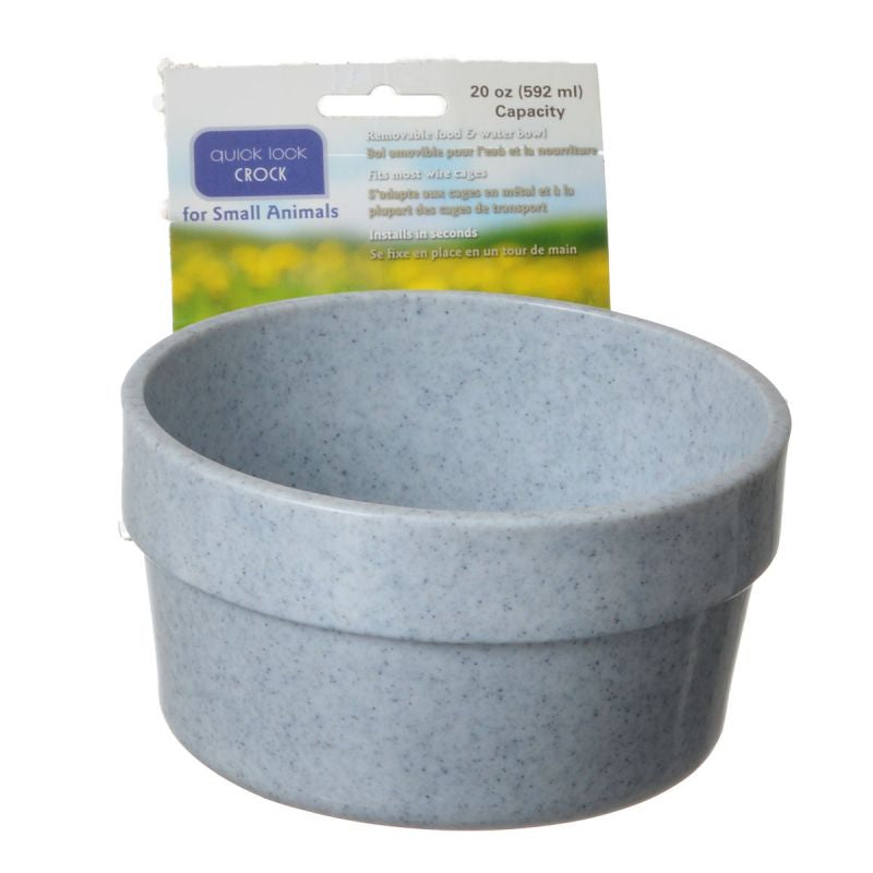 20 oz Lixit Quick-Lock Crock Granite