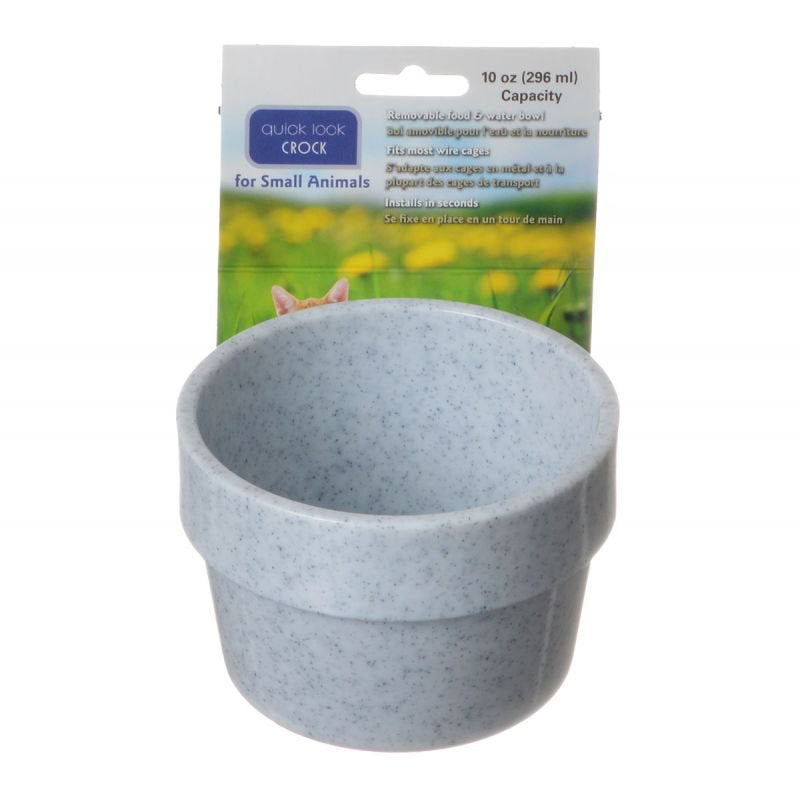 10 oz Lixit Quick-Lock Crock Granite