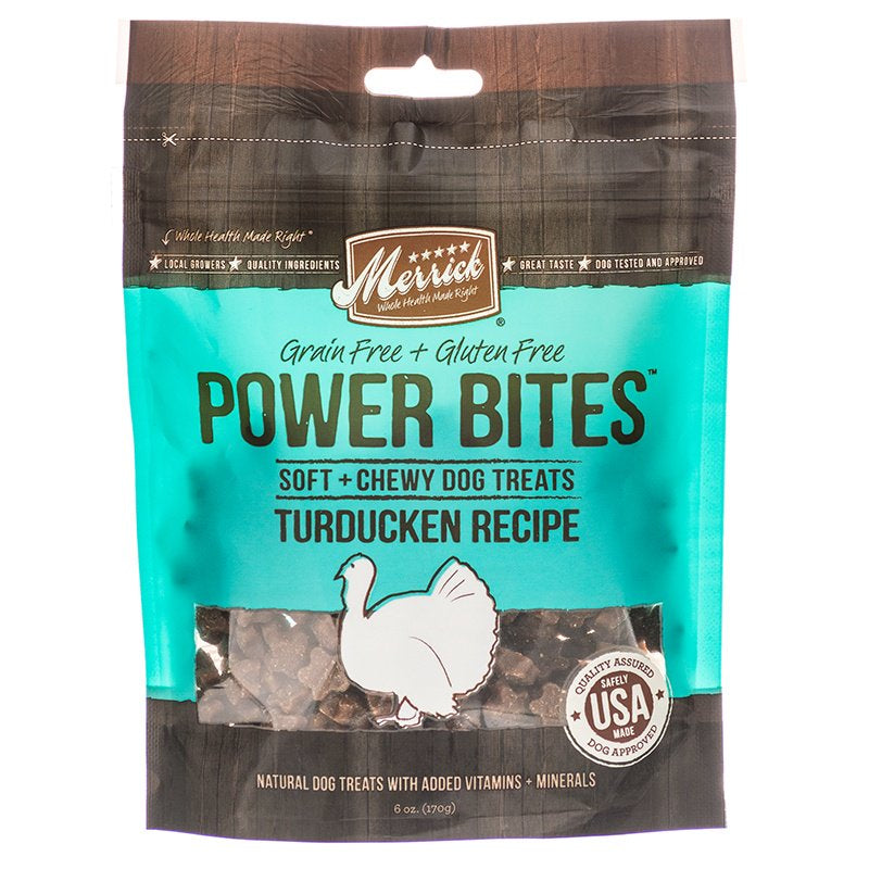 6 oz Merrick Power Bites Dog Treats Turducken Recipe