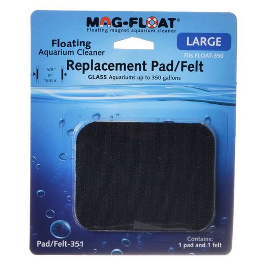 Large - 1 count Mag Float Replacement Pad and Felt for Glass Aquariums