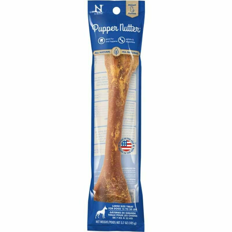 1 count N-Bone Pupper Nutter Chew Peanut Butter Large