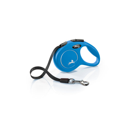 X-Small - 10' long Flexi Classic Blue Retractable Dog Leash