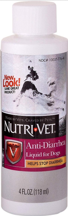 4 oz Nutri Vet Wellness Anti Diarrhea Liquid