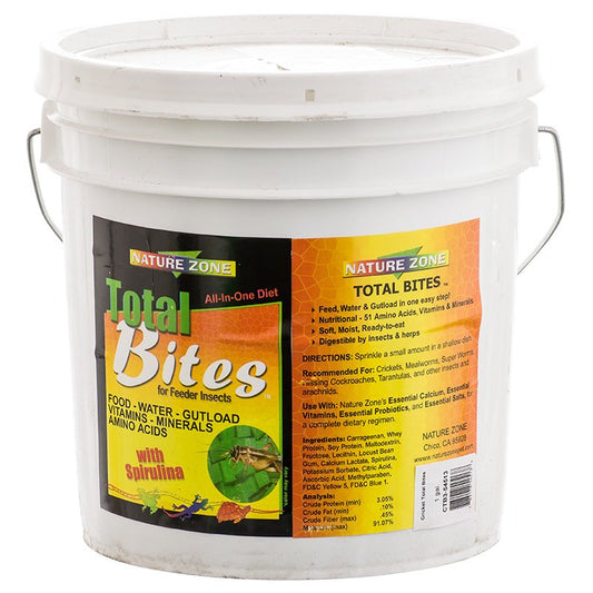 1 gallon Nature Zone Total Bites for Crickets and Feeder Insects