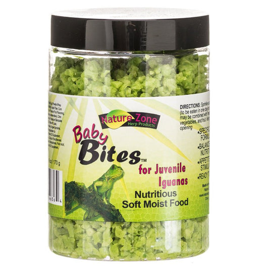 6 oz Nature Zone Ready-to-Eat Baby Bites for Juvenile Iguanas