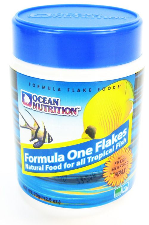 2.2 oz Ocean Nutrition Formula One Flakes for All Tropical Fish