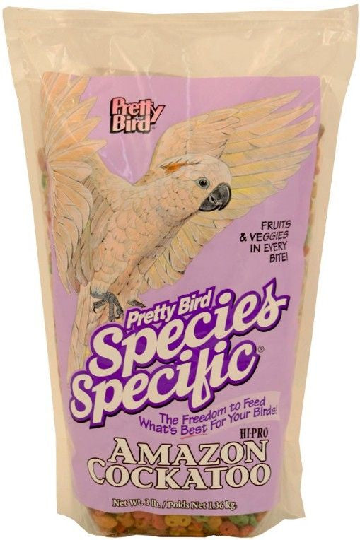 3 lb Pretty Pets Bird Species Specific Hi Pro Amazon Cockatoo