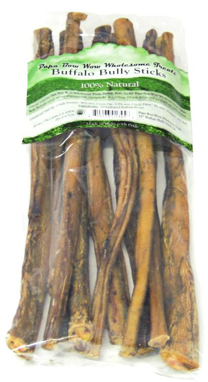 1 lb Papa Bow Wow Buffalo Bully Sticks Large