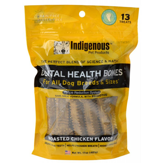 13 count Indigenous Dental Health Bones Chicken Flavor