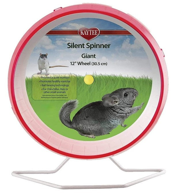 Giant - 1 count Kaytee Silent Spinner Small Pet Wheel Assorted Colors